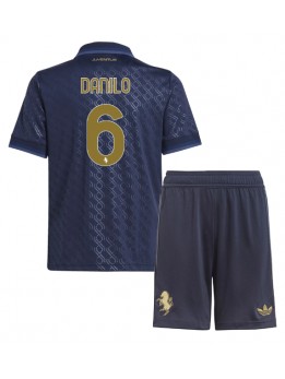 Juventus Danilo Luiz #6 Ausweichtrikot für Kinder 2024-25 Kurzarm (+ Kurze Hosen)